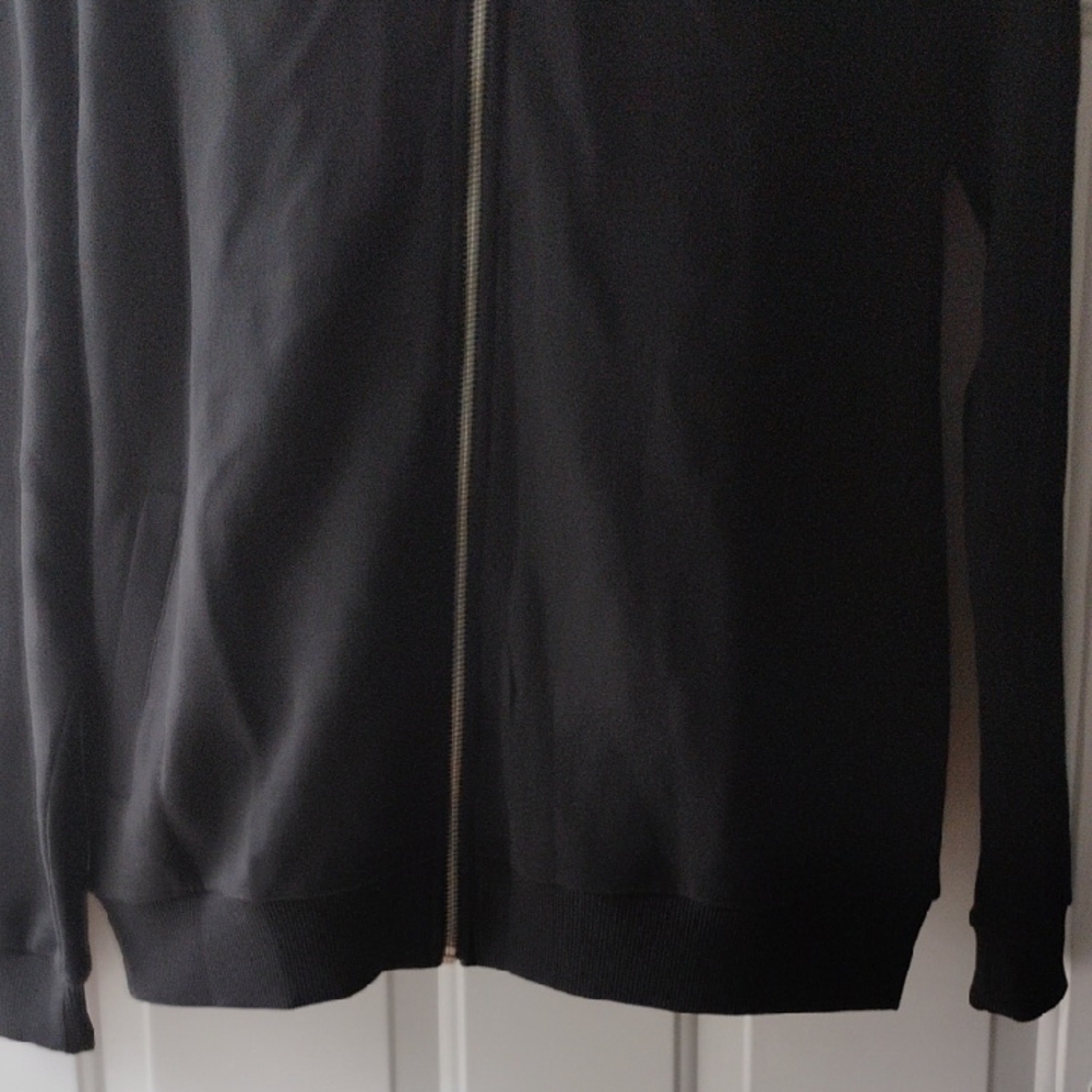 New ASOS Black Zip-Up Sweater Jacket - Picture 5 of 7
